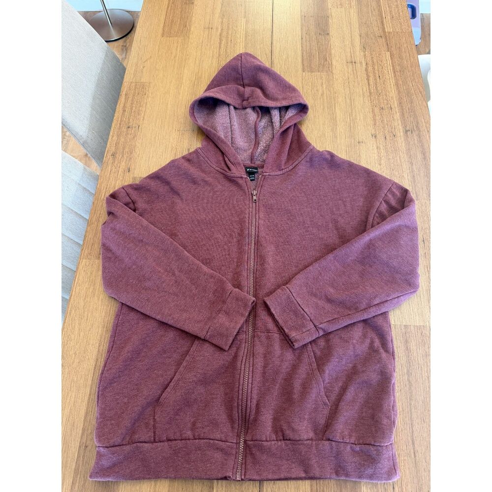 Super Soft Art Class Heather Maroon Full-Zip Fleece Hoodie XXL